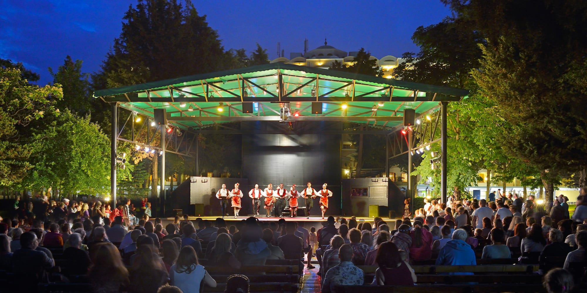 a group of people on a stage
