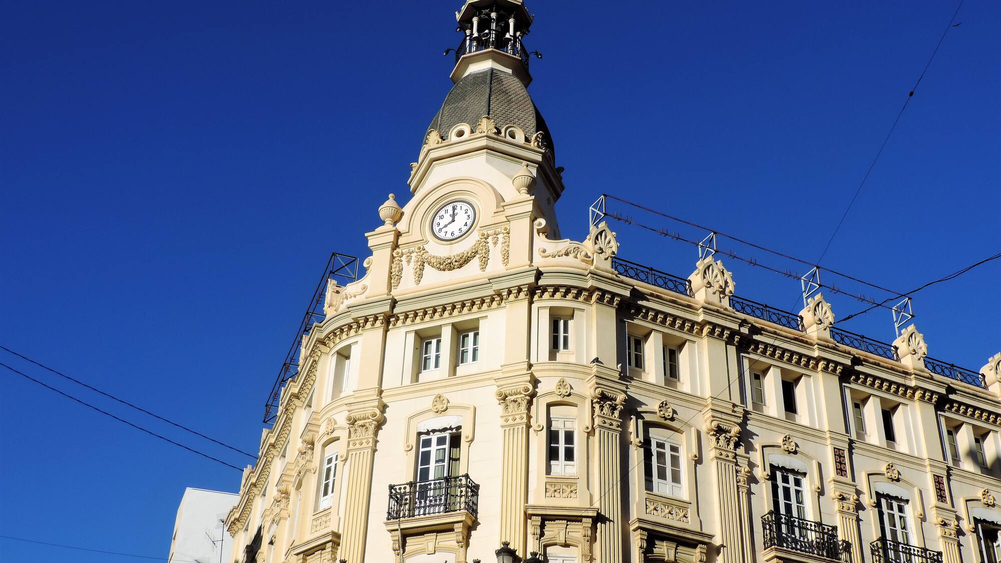a building with a clock on top