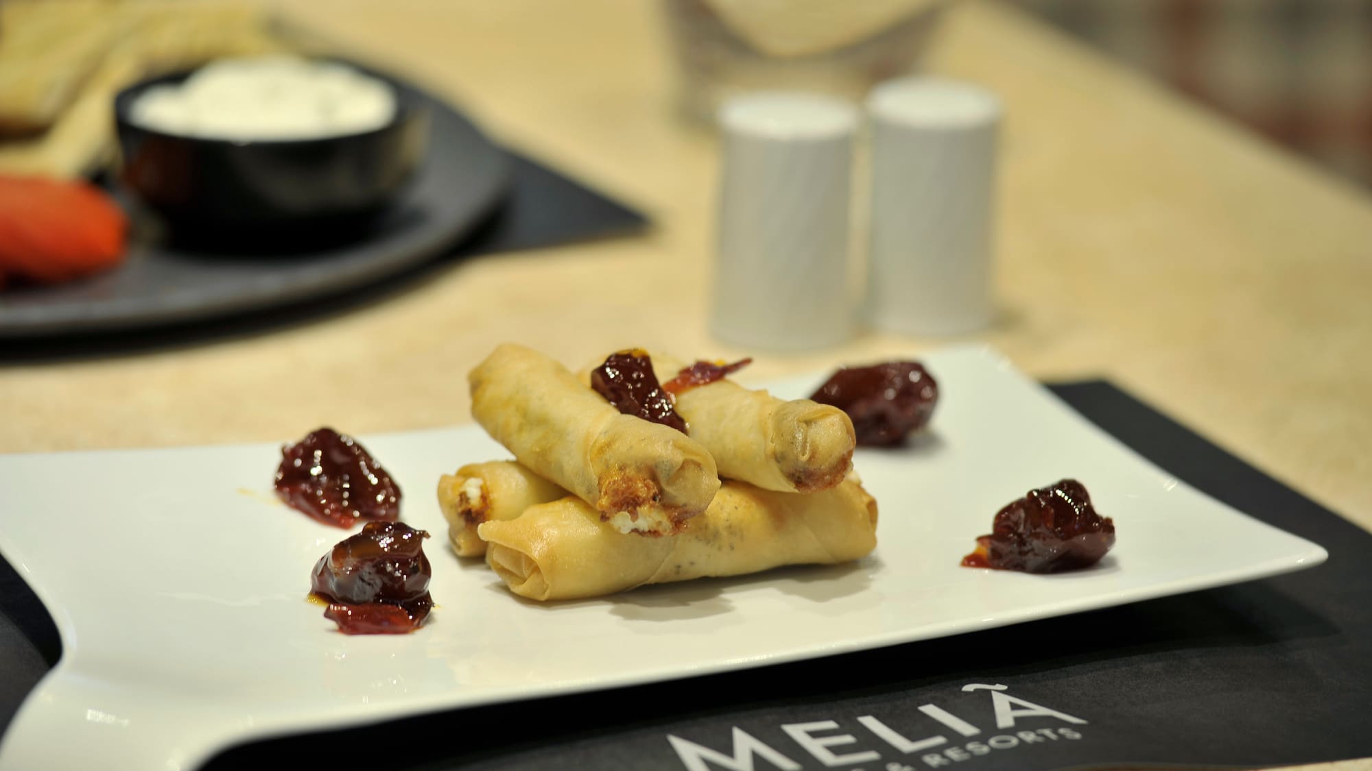 a plate of food on a table