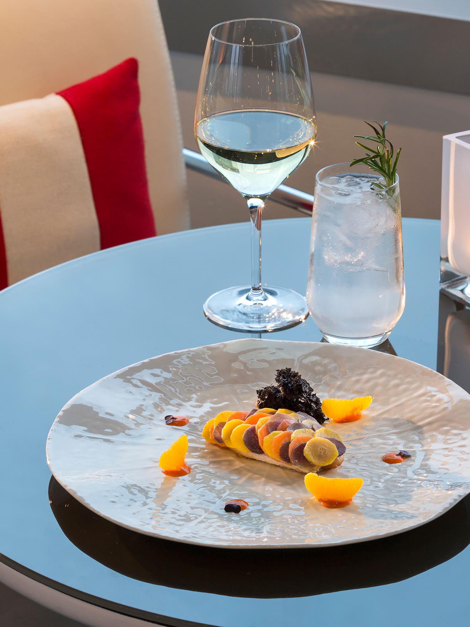 a plate of food on a table