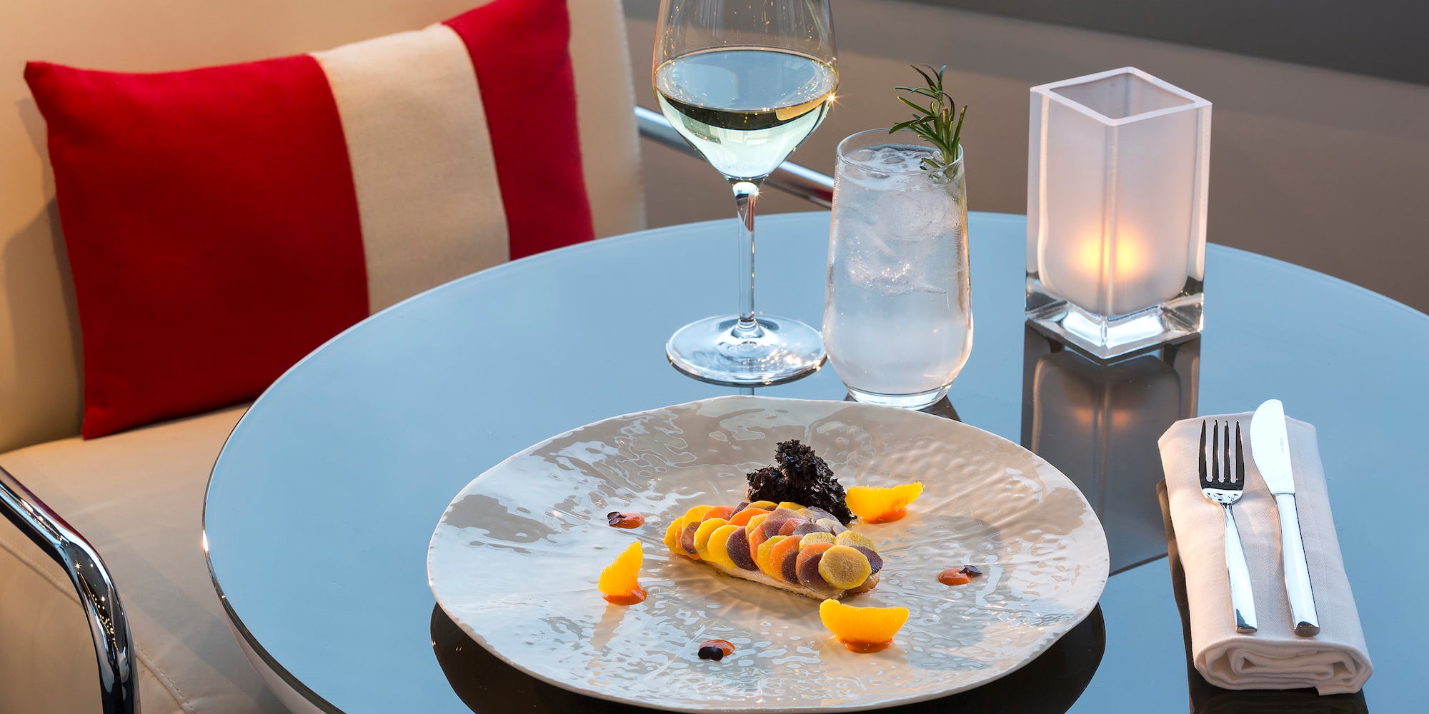 a plate of food on a table