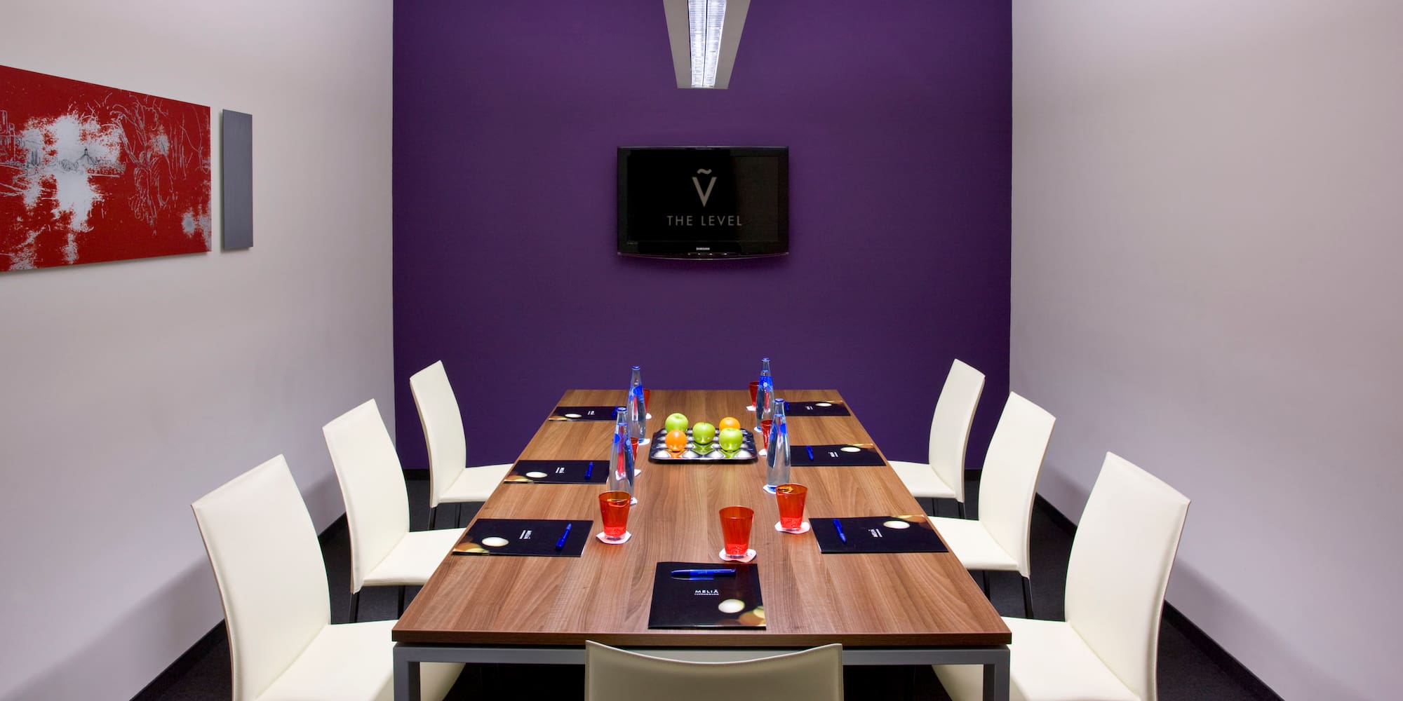 a table with a few glasses on it