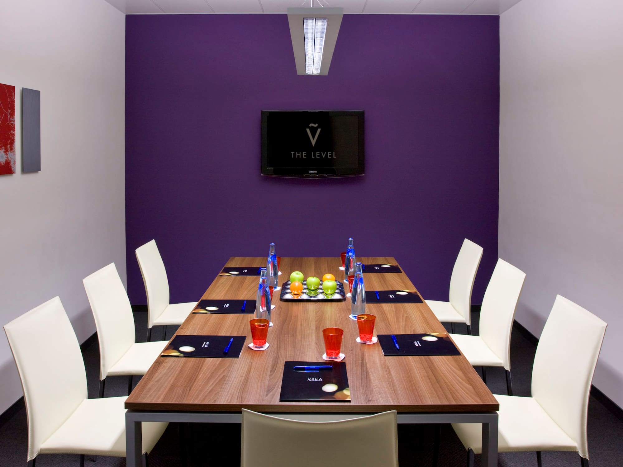 a table with a few glasses on it