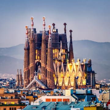 a large building with many towers