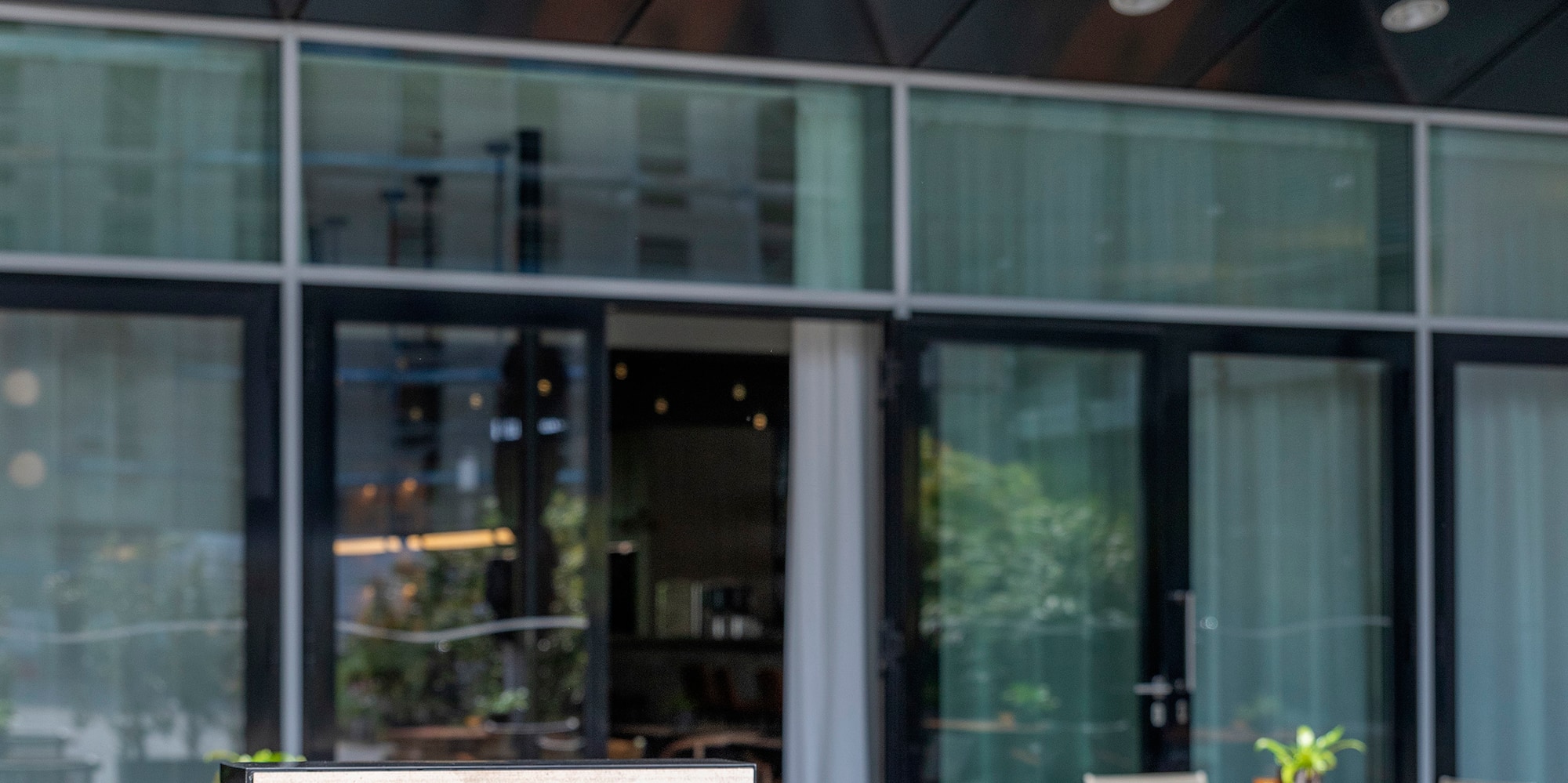 a sign outside of a restaurant