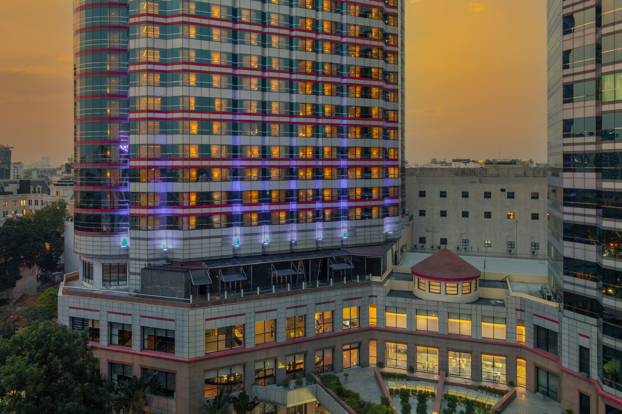 a tall building with many windows