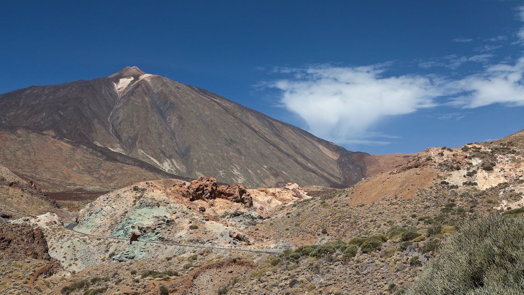 Teide with a blue sky