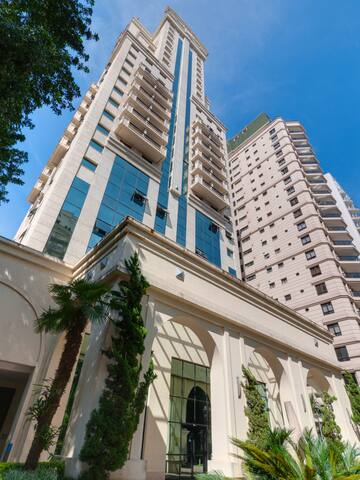 a tall building with many windows