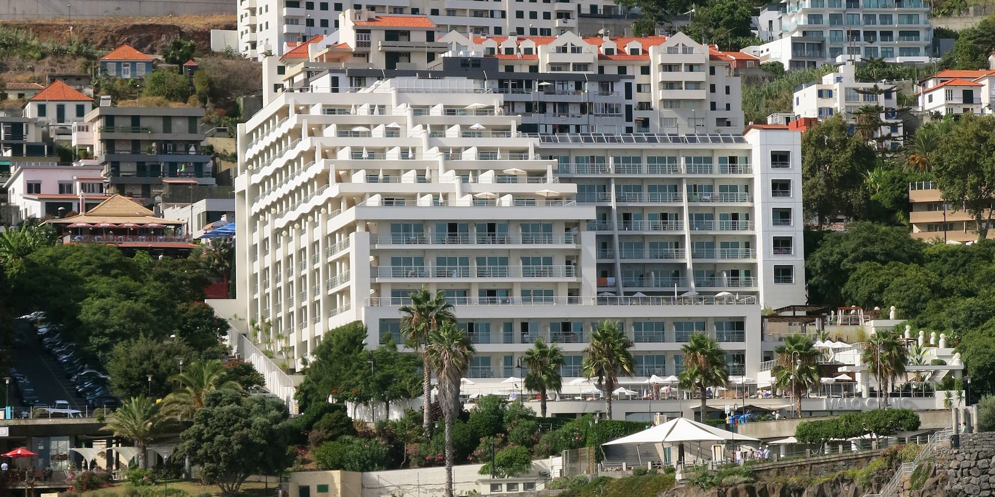 a group of buildings on a hill