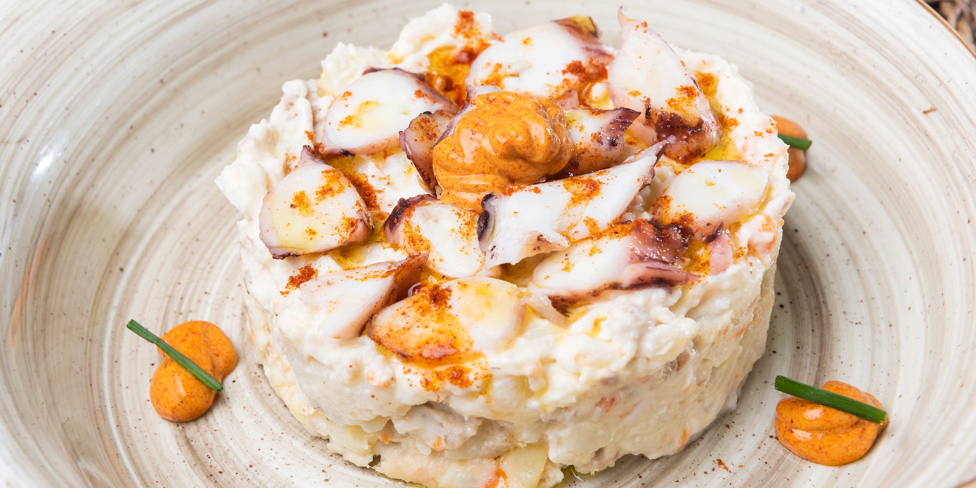 a plate of food on a table