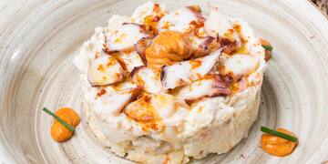 a plate of food on a table