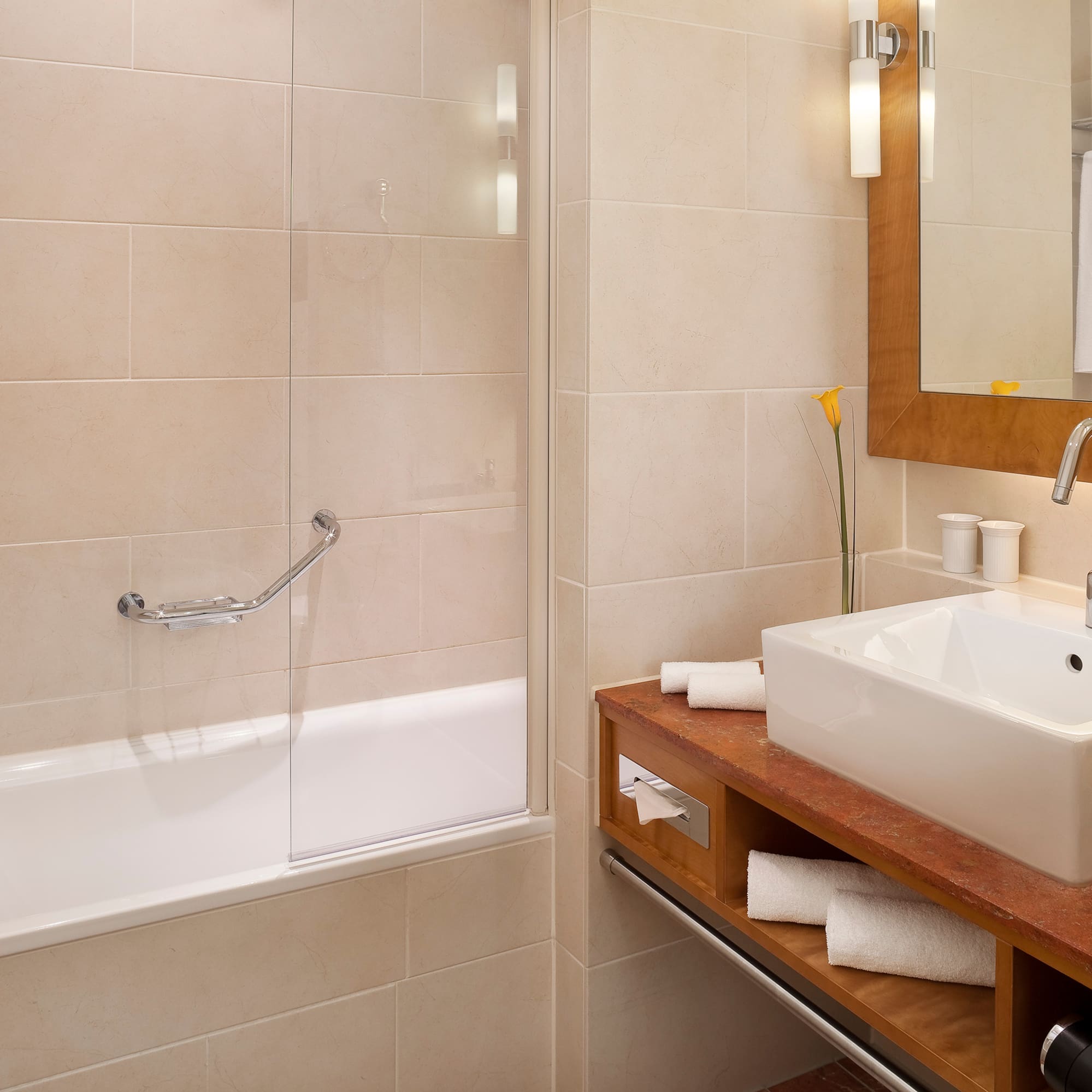 a bathroom with a sink and a bathtub