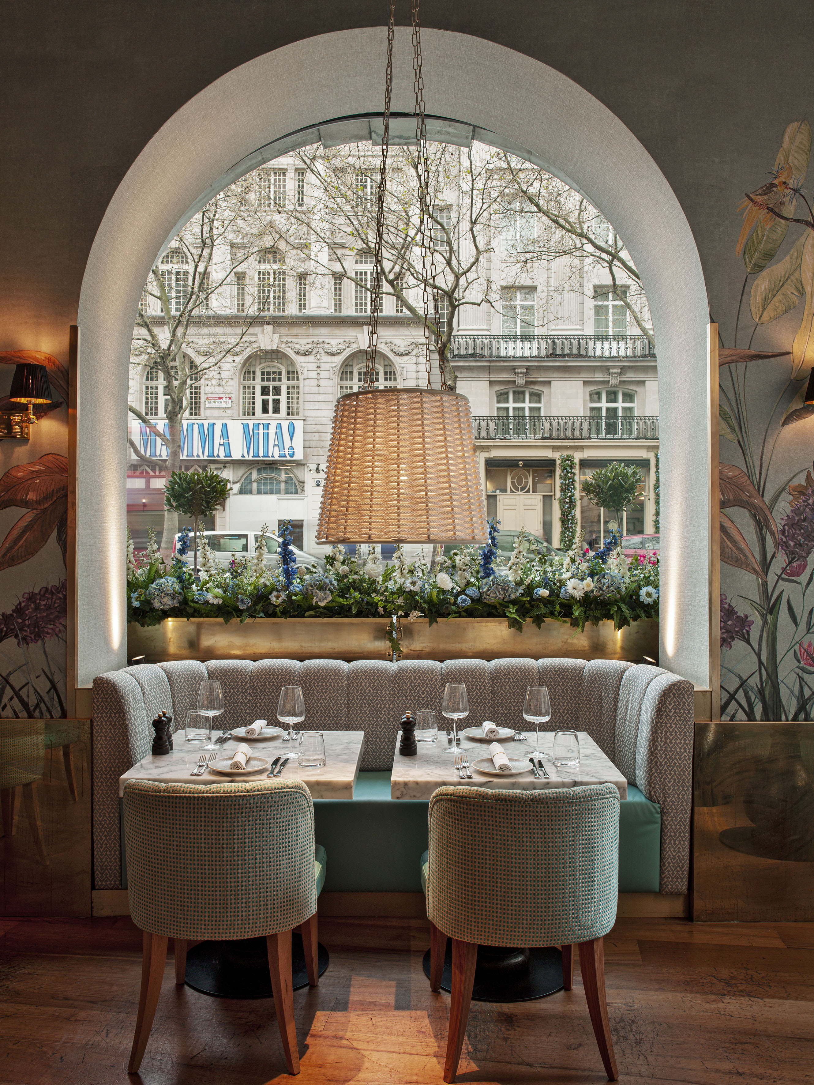 a red theater seats in a row