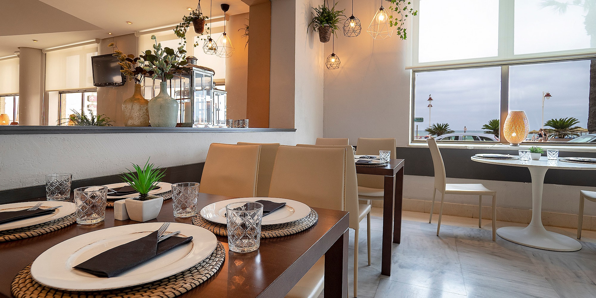 a table set for a meal