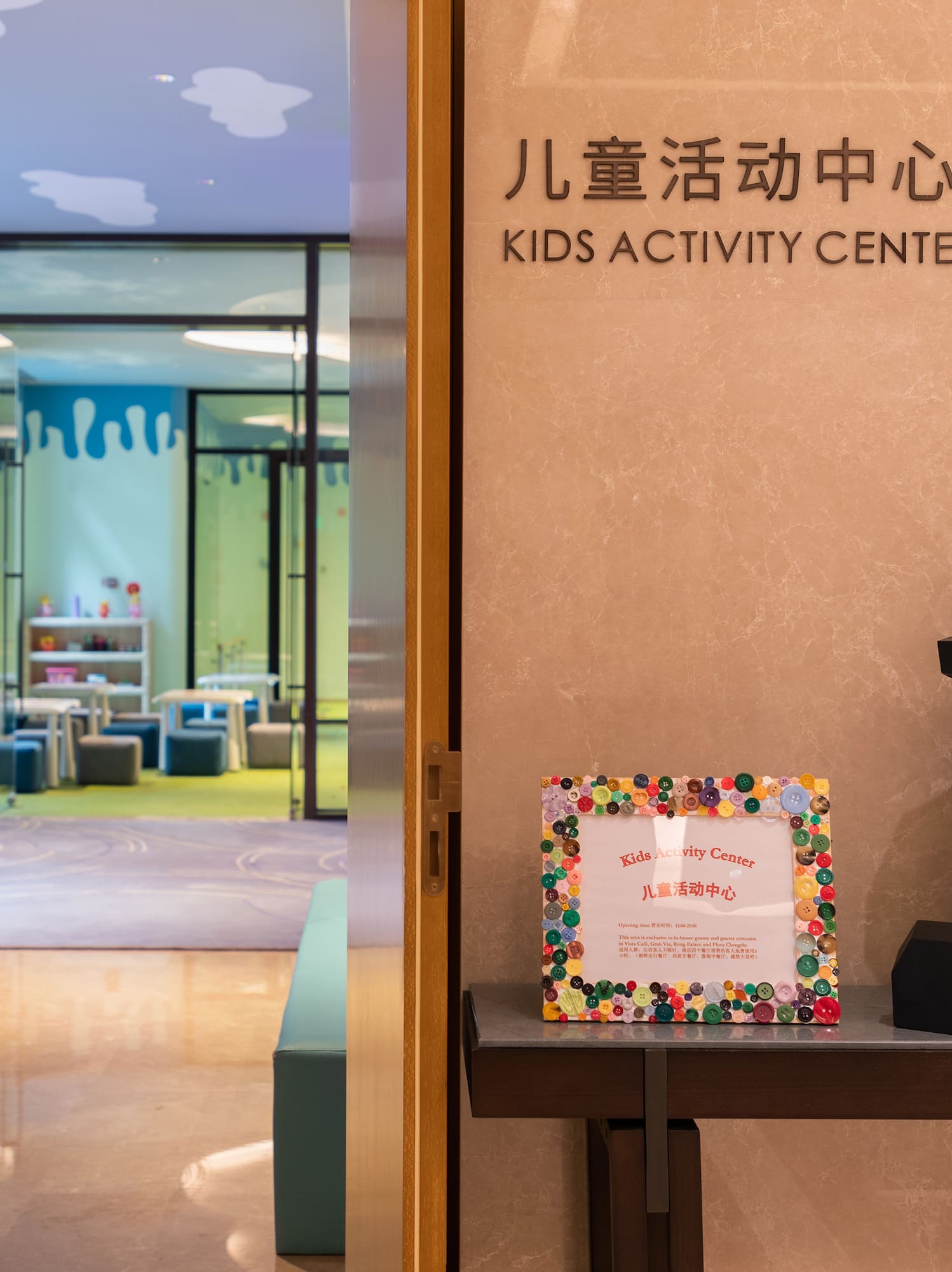 a panda bear statue on a table
