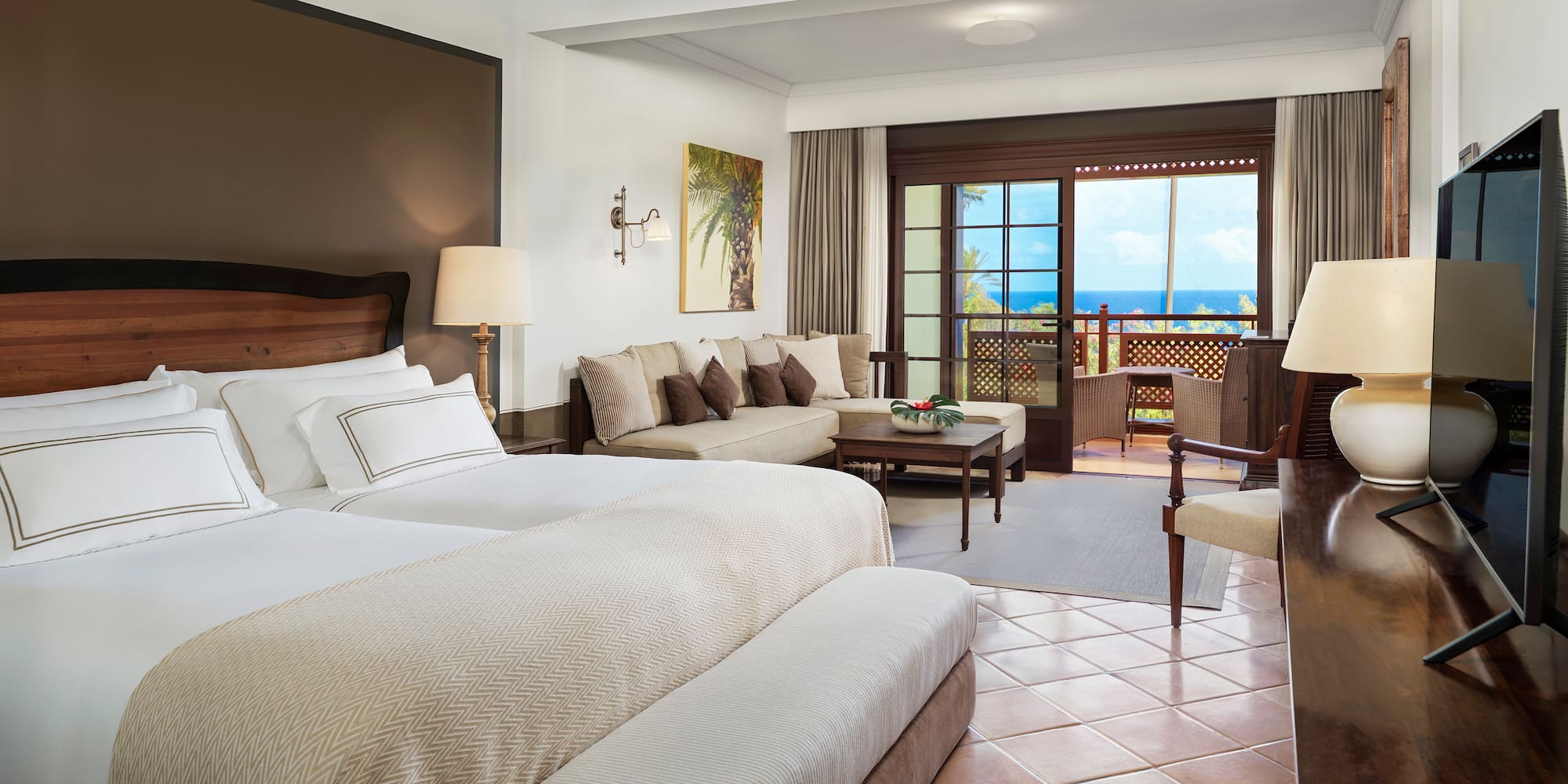 a room with a bed and a couch