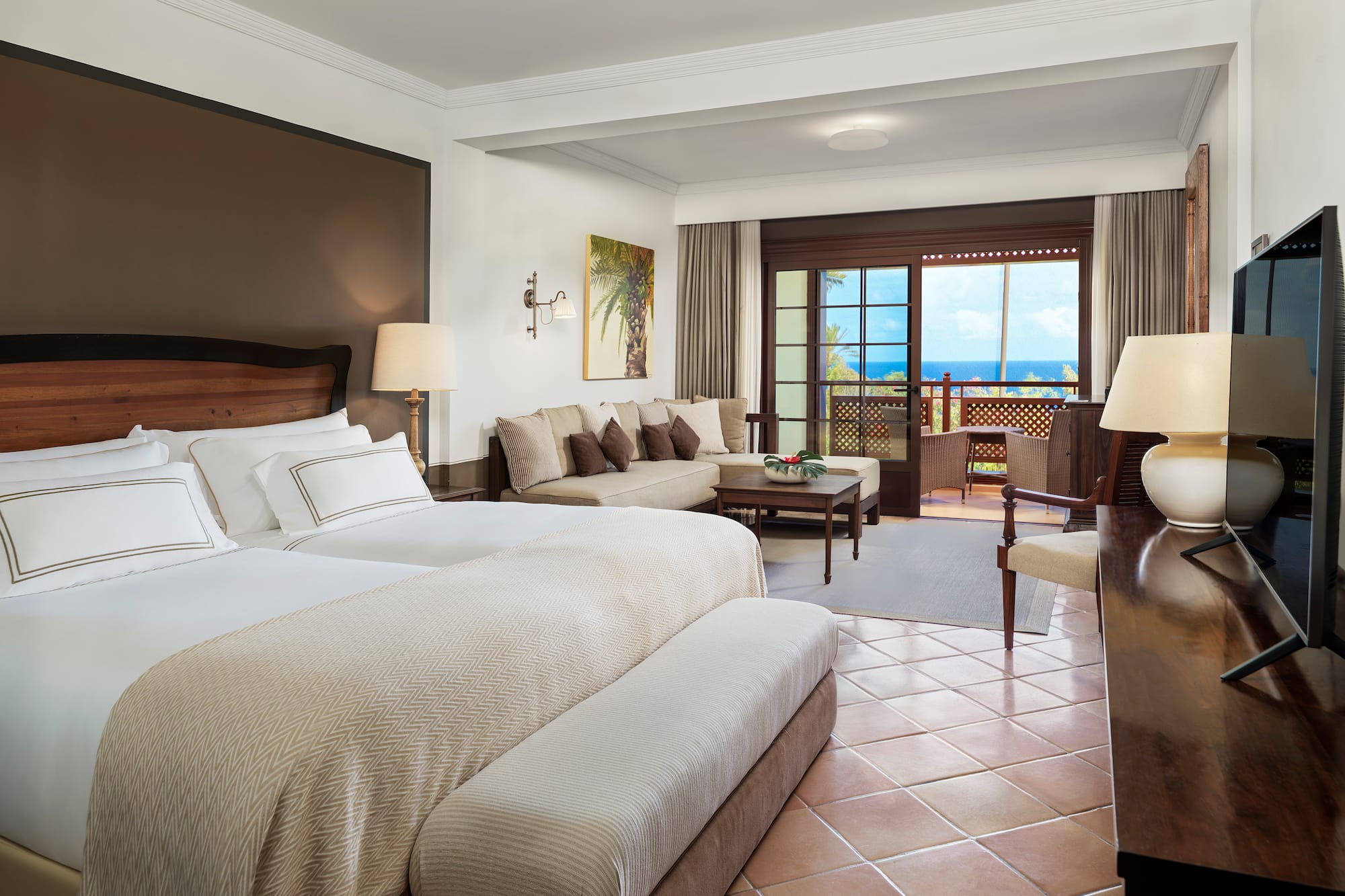 a room with a bed and a couch