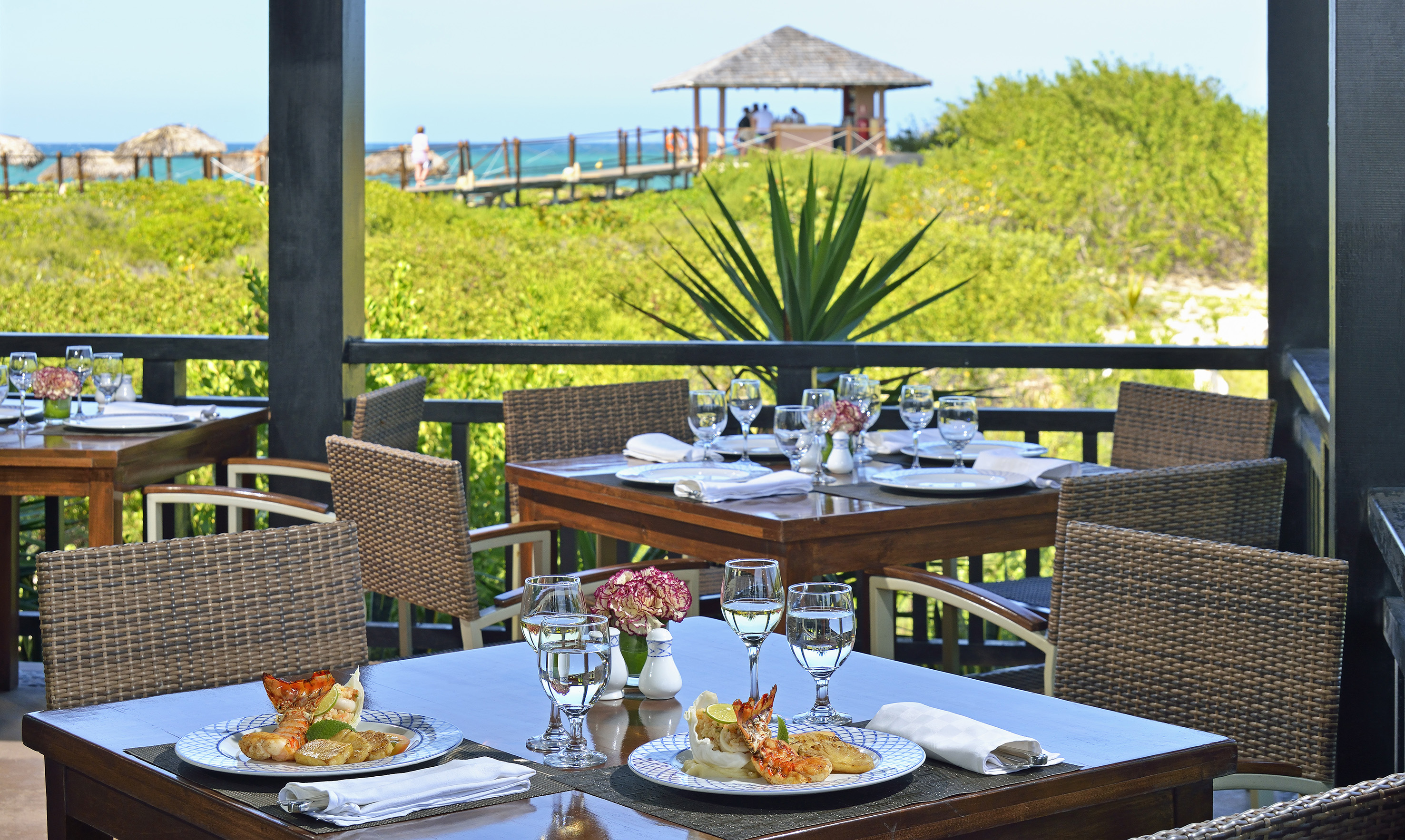 a table set for a meal