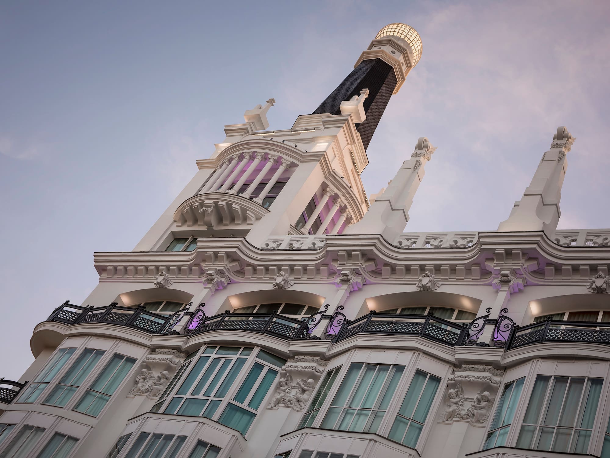 a tall building with a tall tower