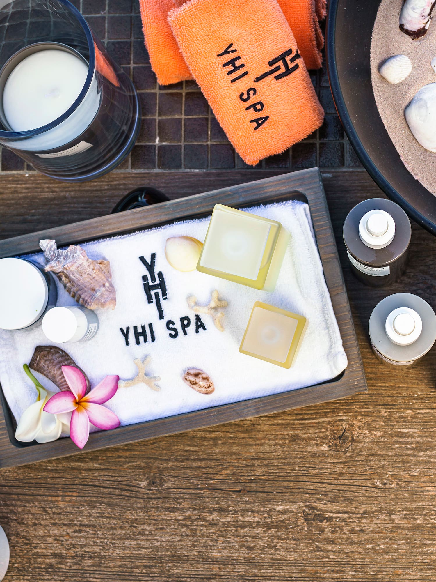 a group of objects on a table