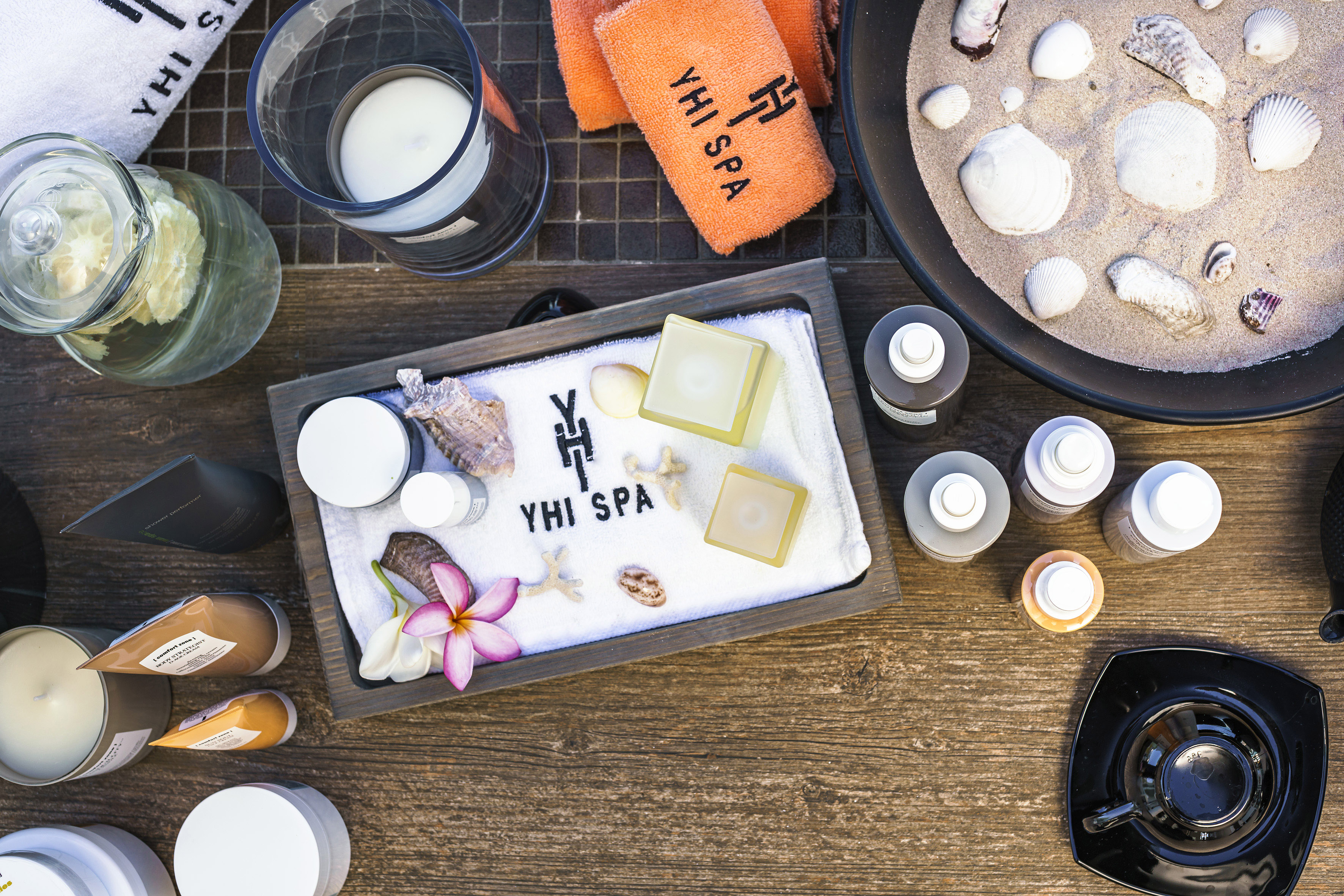 a group of objects on a table