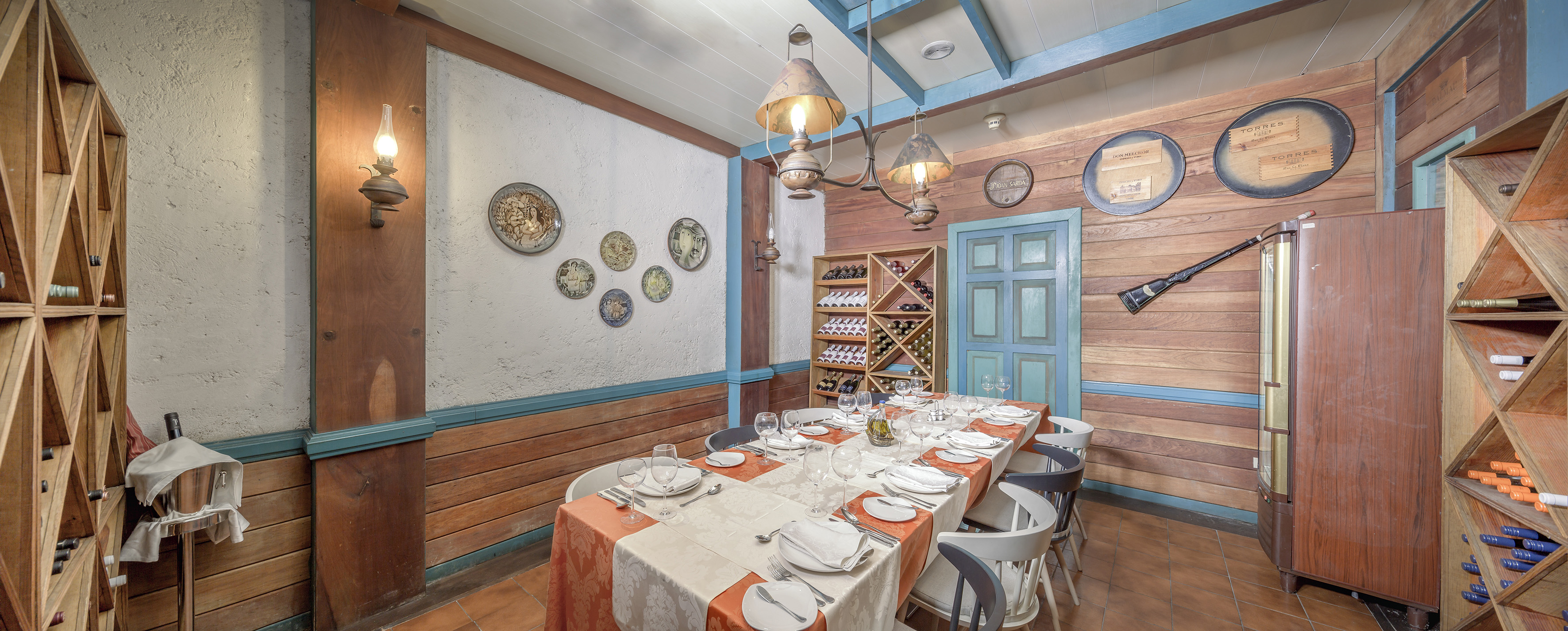 a table set for a dinner party