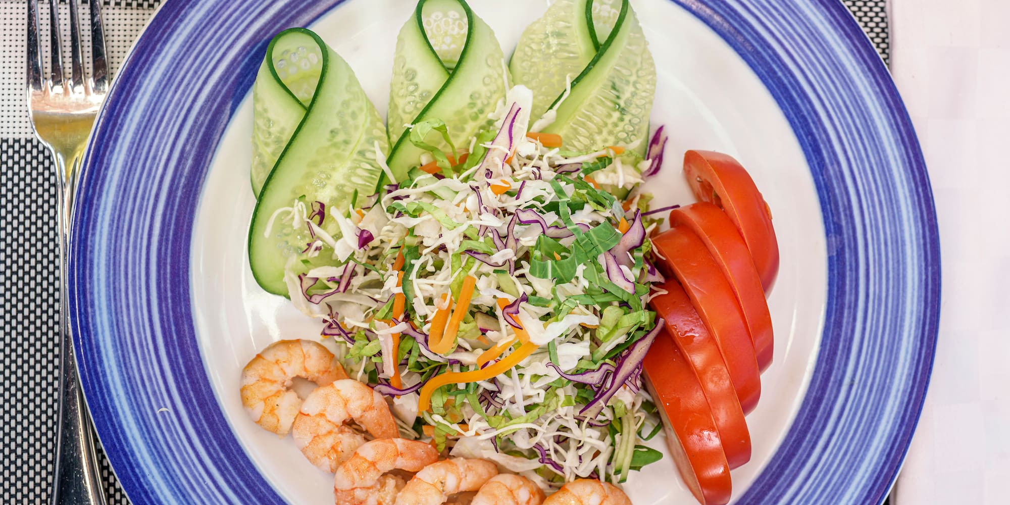 a plate of food on a table