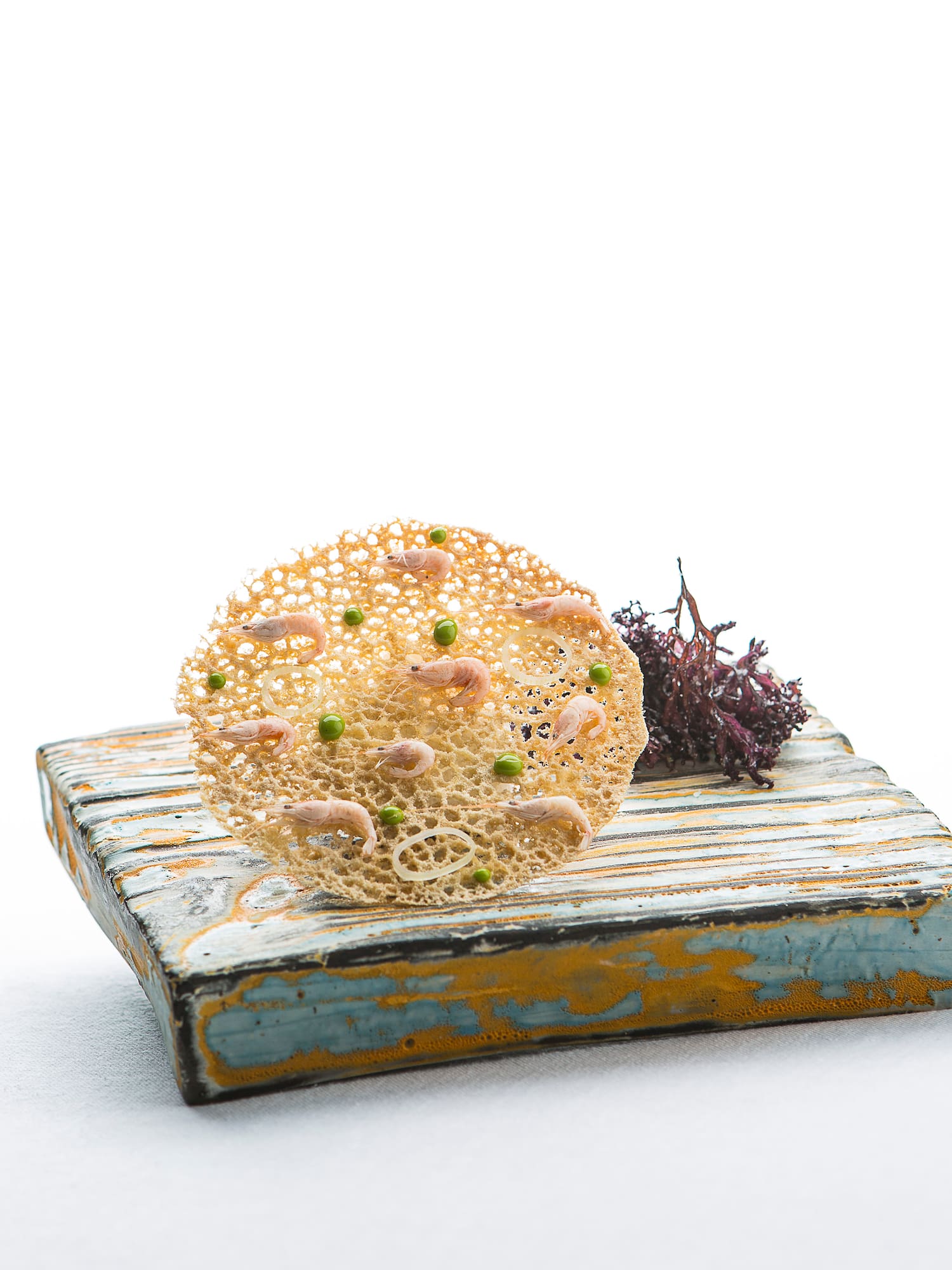 a small round object on a wood surface