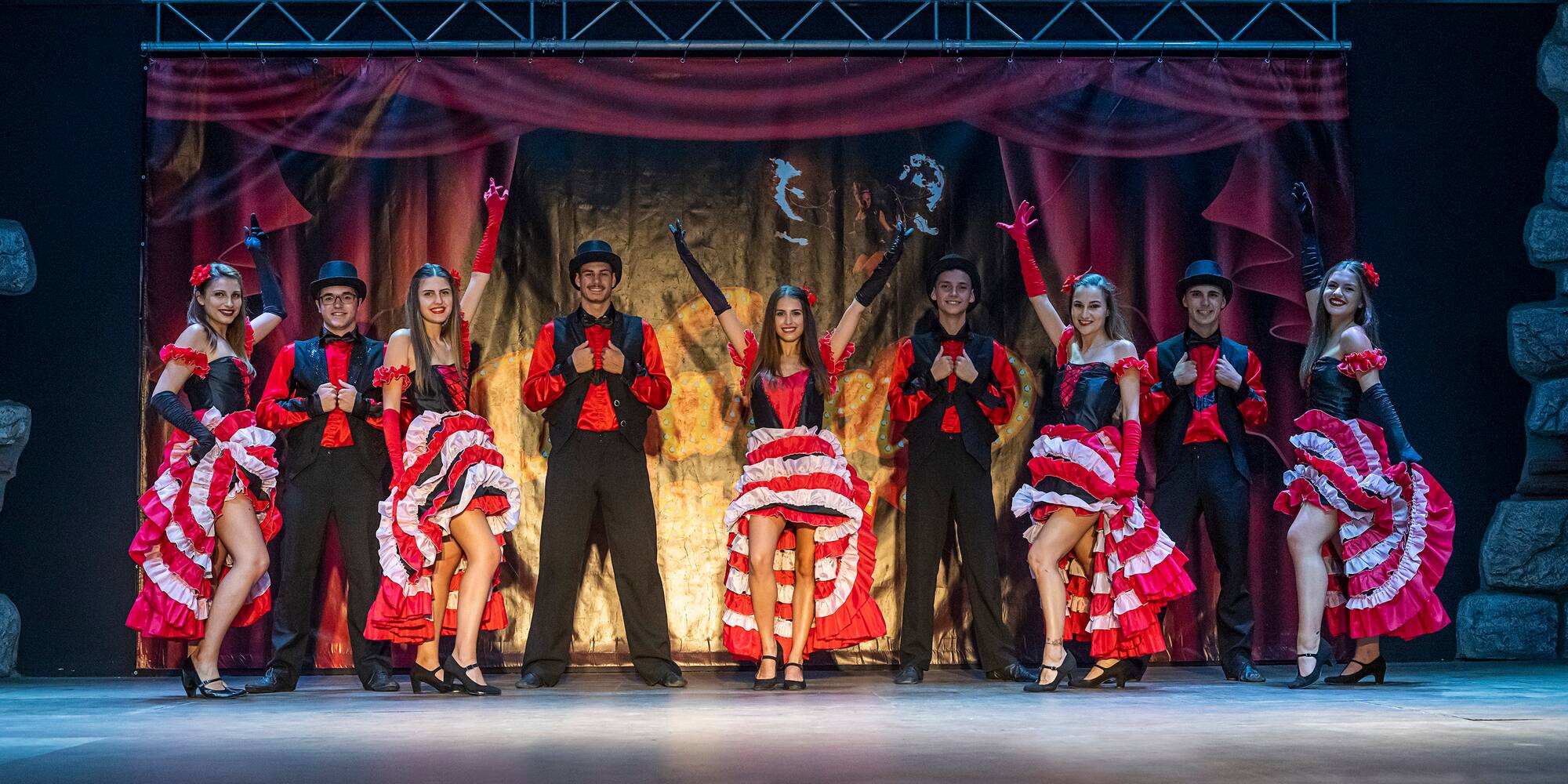 a group of people on a stage