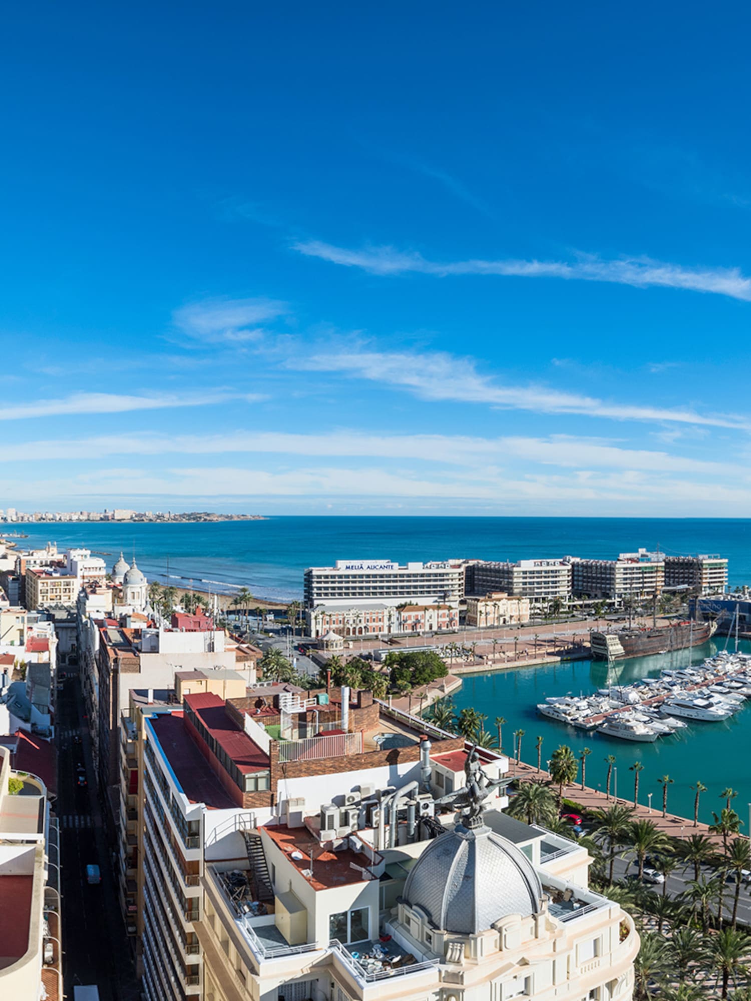 a city with boats in the water