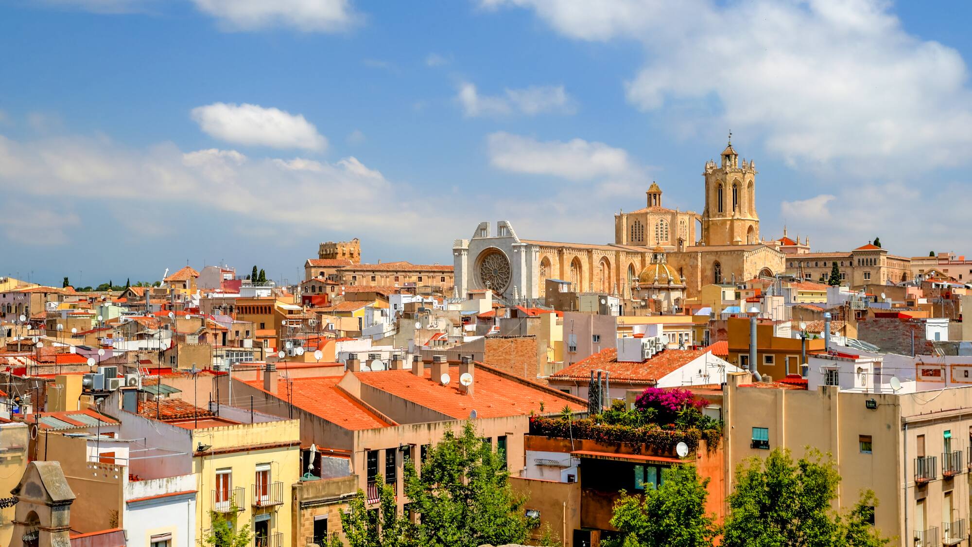 a city with many buildings