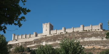 a castle on a hill