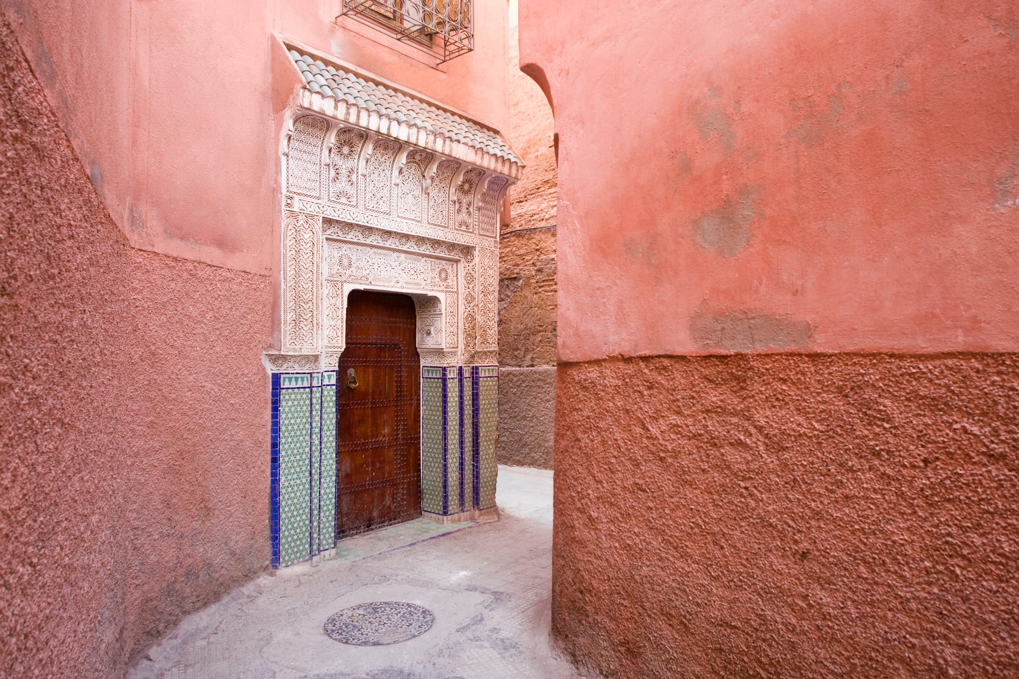 a door in a building
