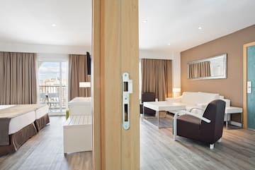 a room with a door open