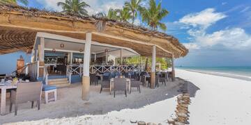 a restaurant on a beach