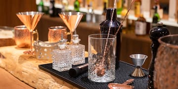 a bar with various bar tools