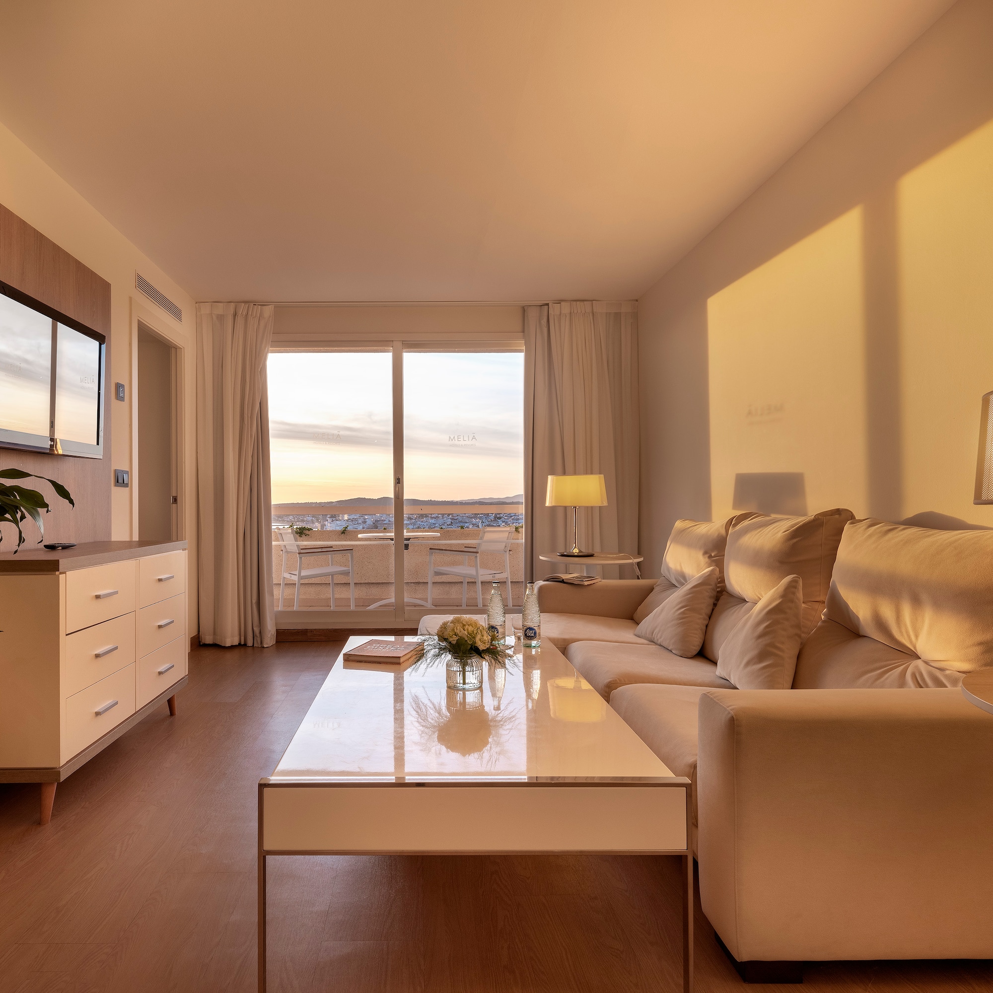 a living room with a couch and a coffee table
