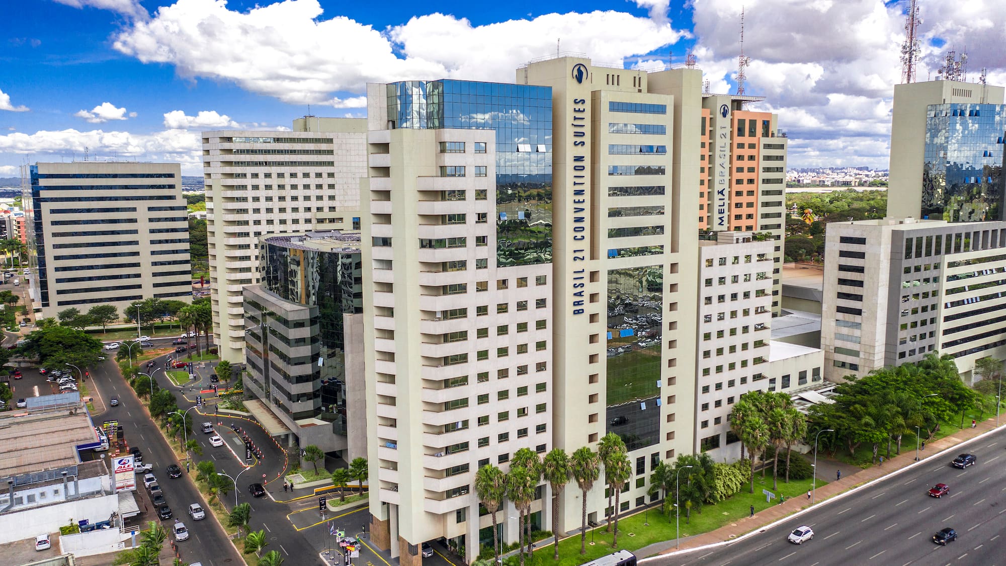 a large building with many windows