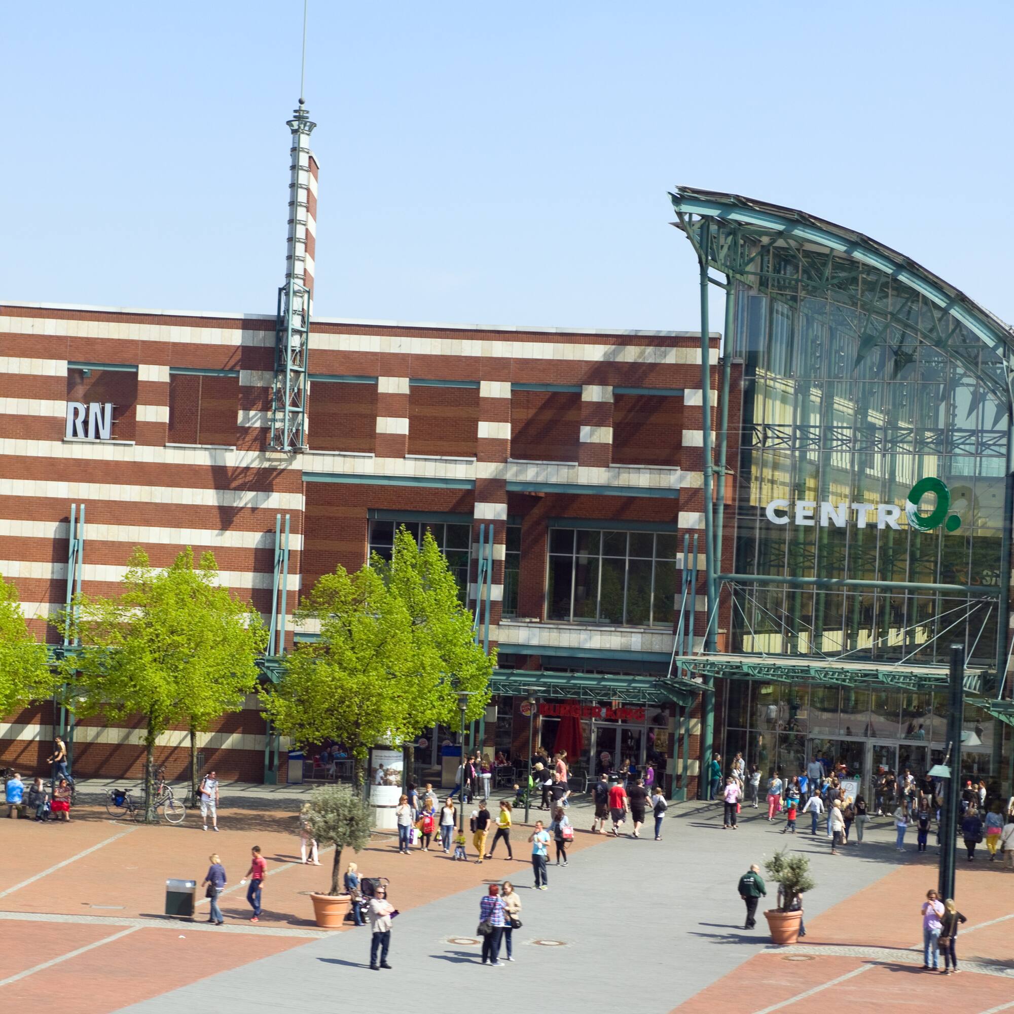 a group of people outside a building