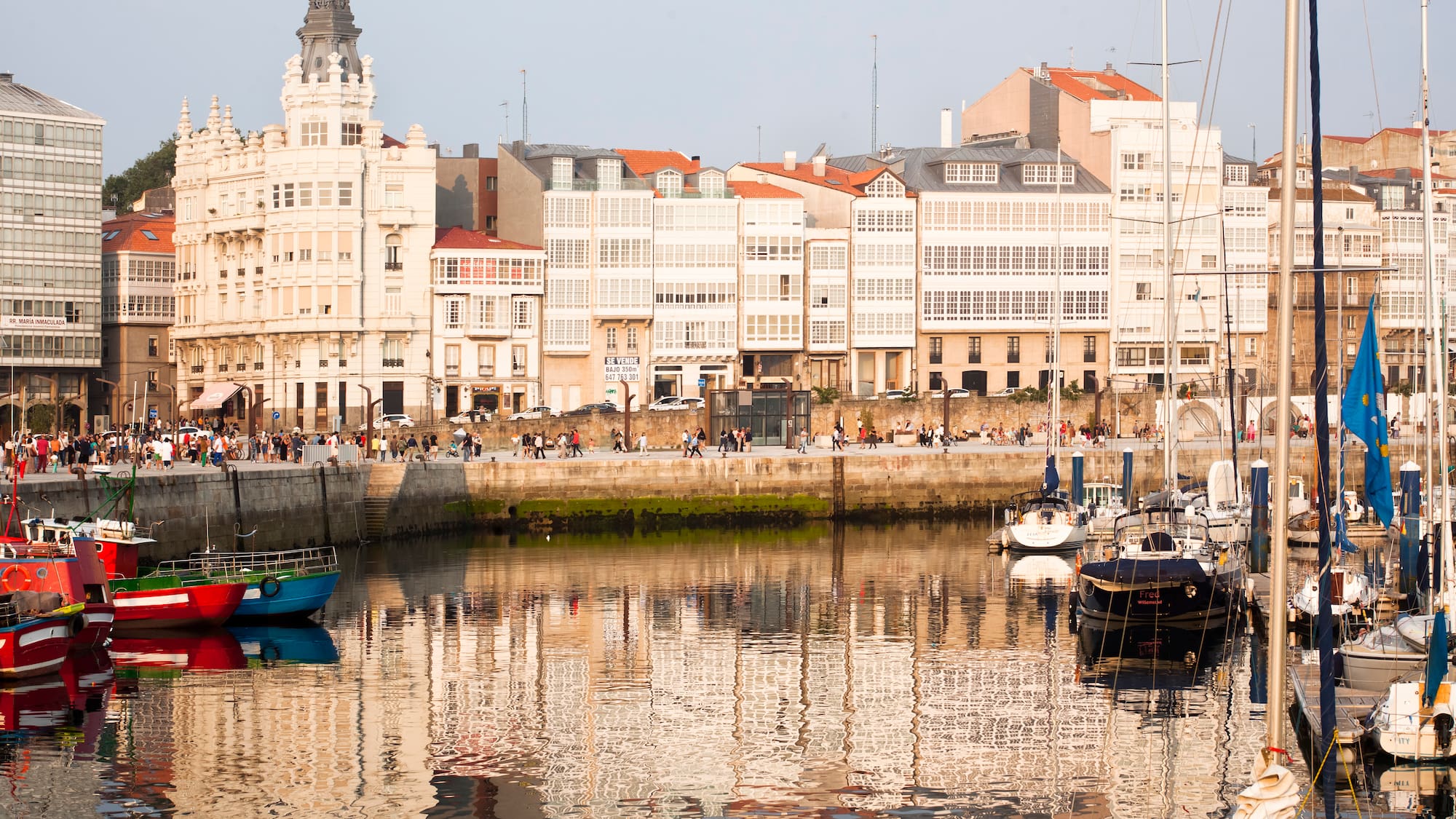 a body of water with boats in it