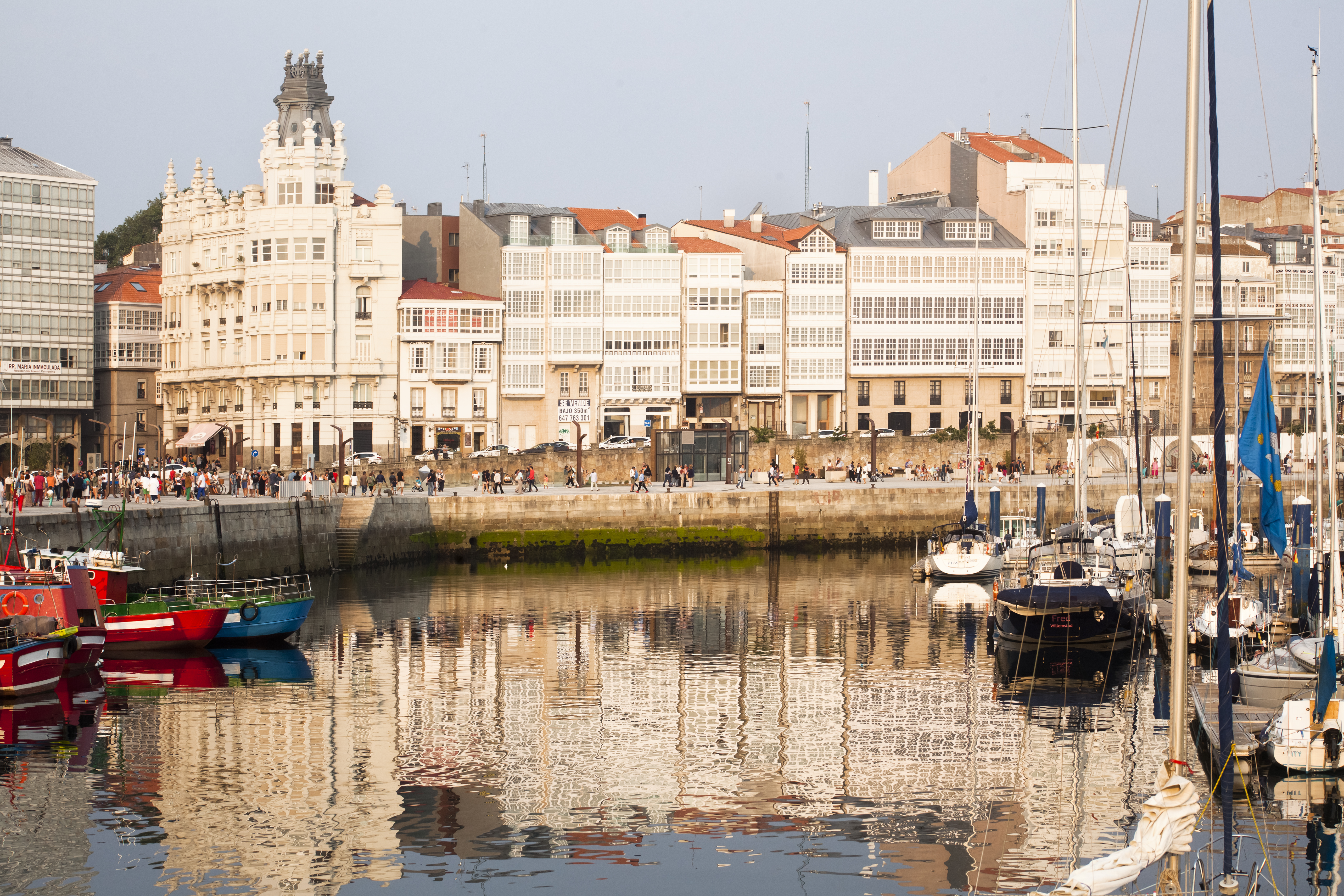 a body of water with boats in it