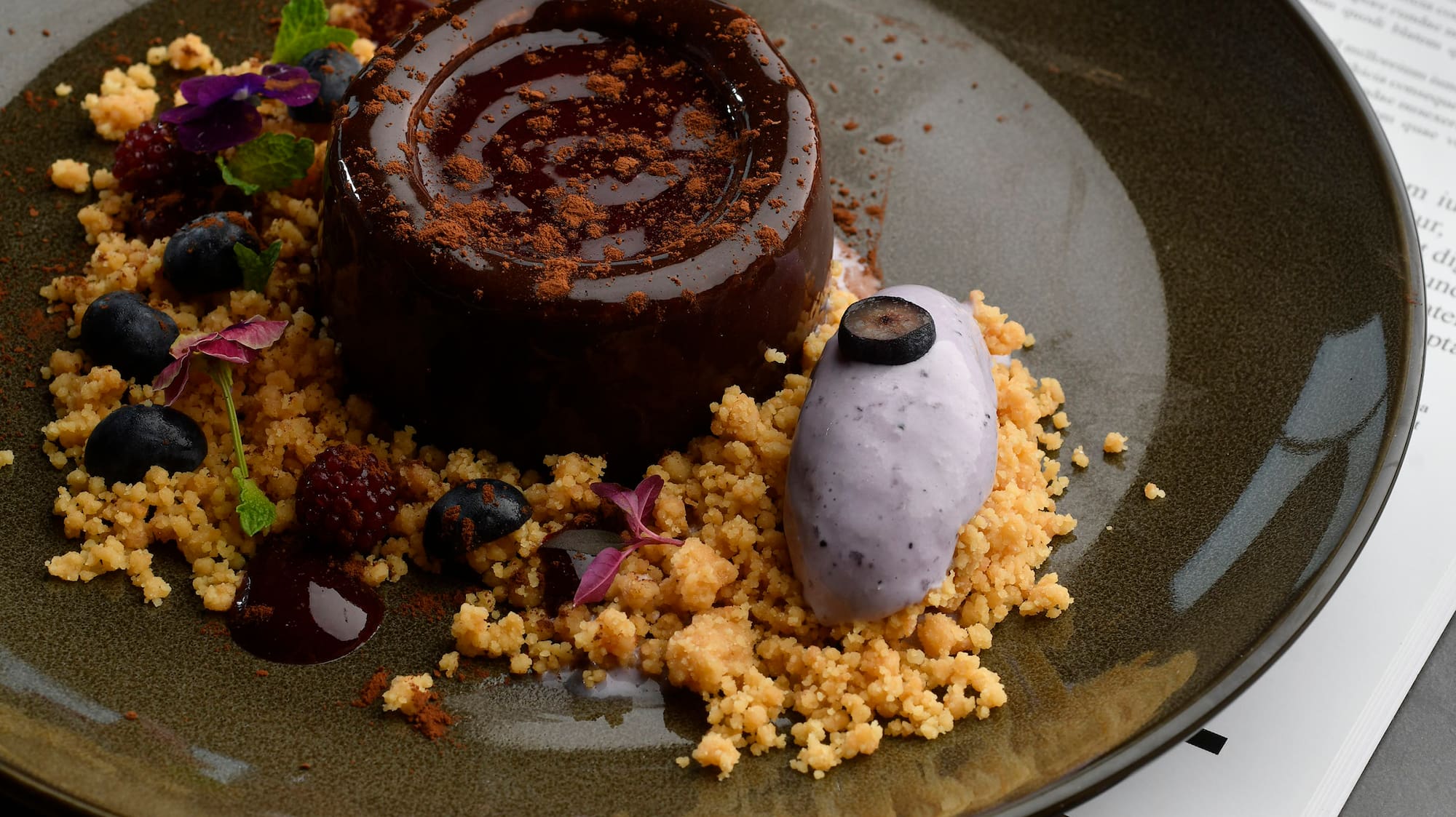 a plate of food on a table