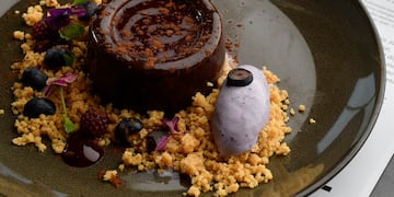 a plate of food on a table