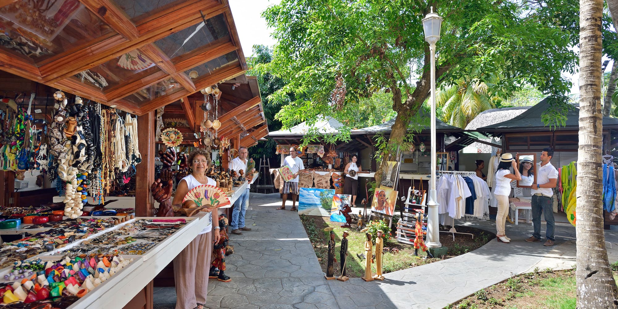 people outside a store