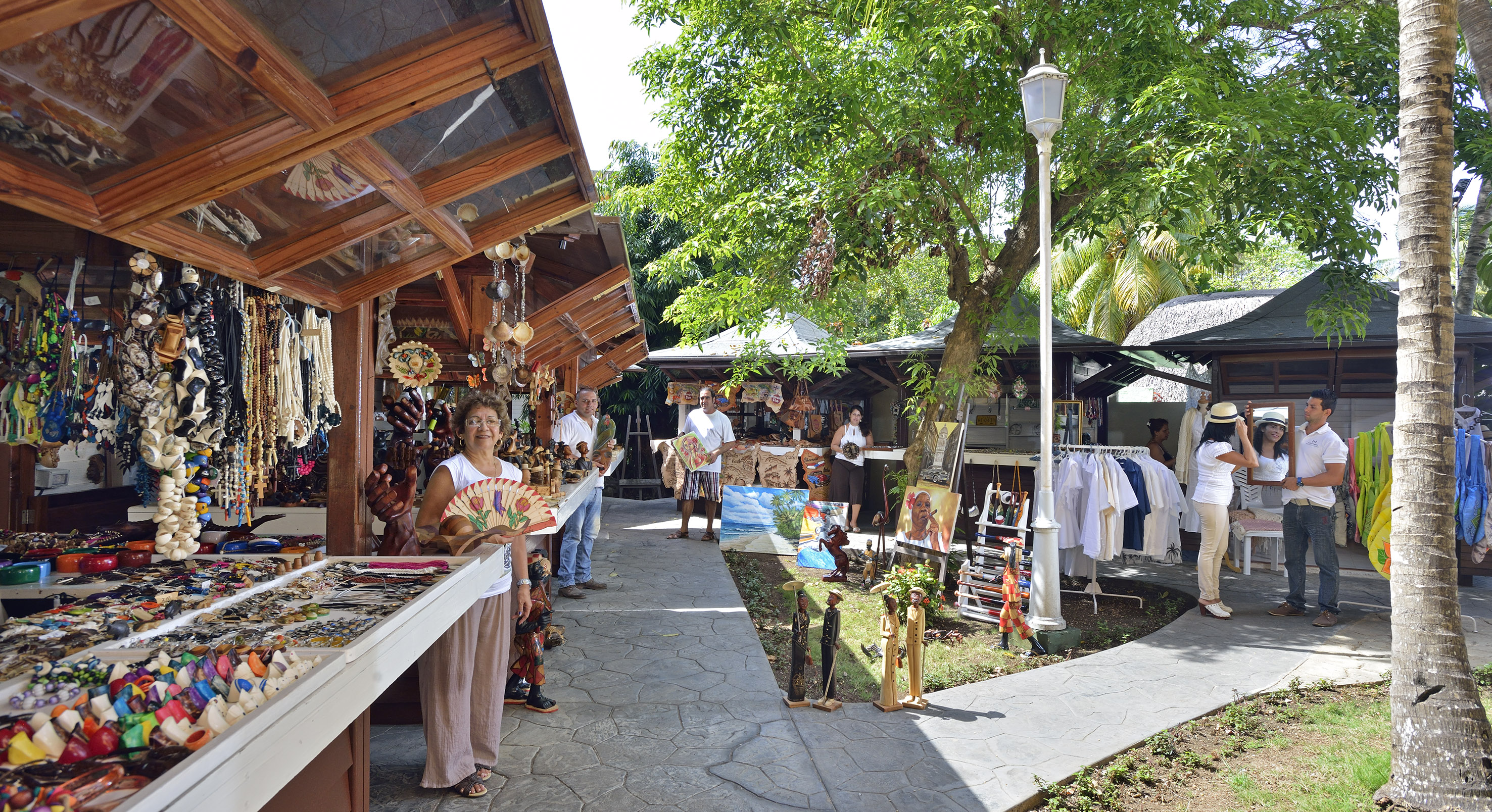 people outside a store