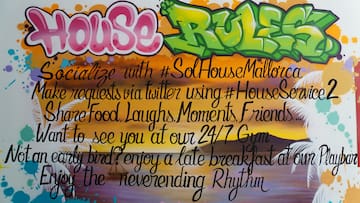 a graffiti on a wall