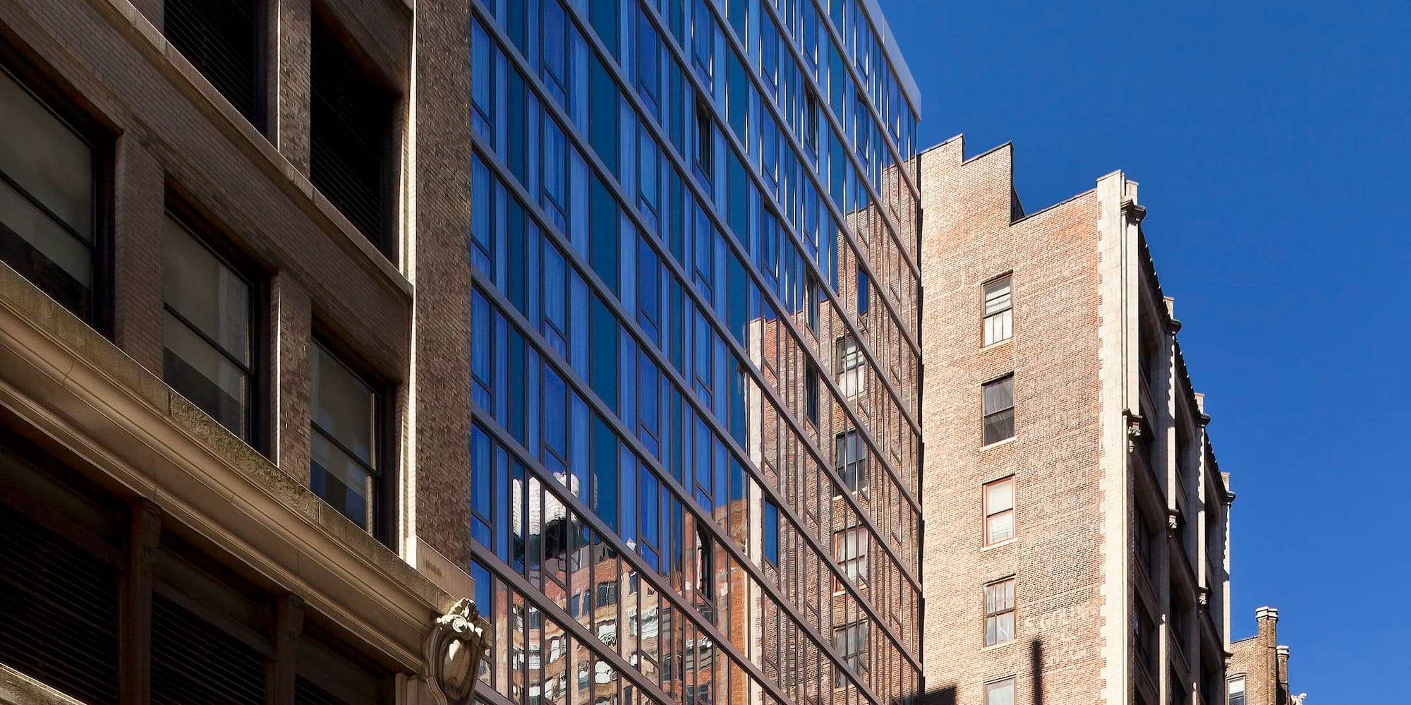 a tall building with many windows