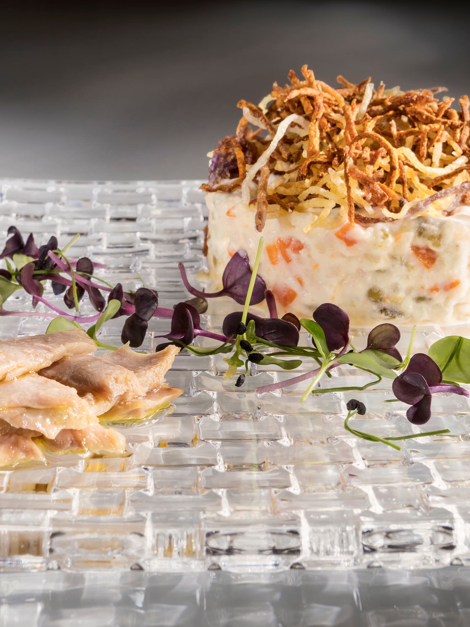 a plate of food on a table