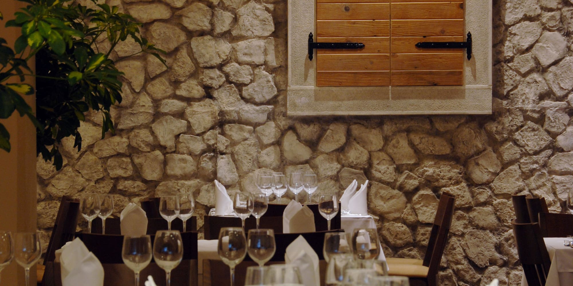 a table set for a dinner party