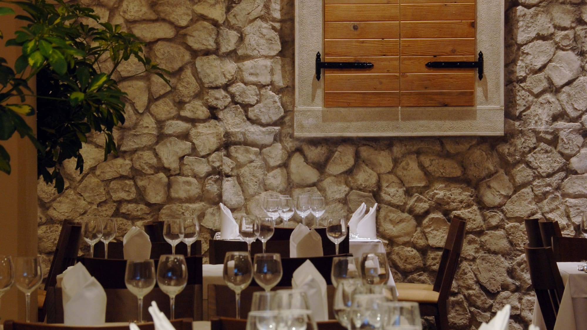 a table set for a dinner party